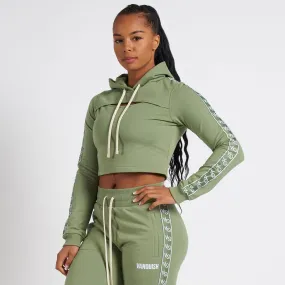 Vanquish Radiate Women's Olive Cropped Hoodie