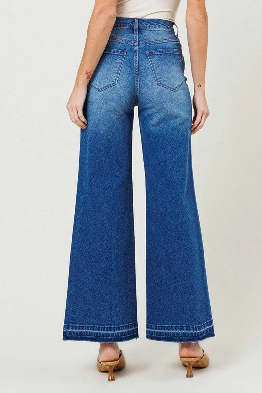 VIBRANT M.I.U. High Waisted Wide Leg Jeans