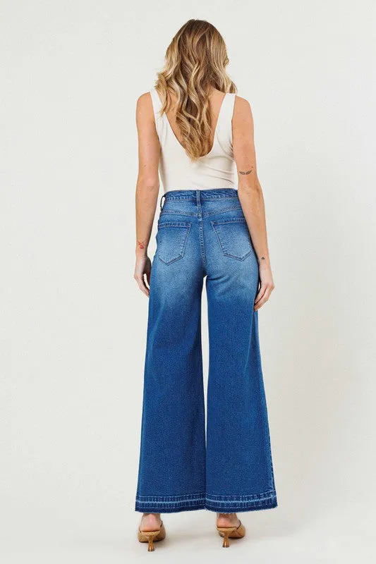 VIBRANT M.I.U. High Waisted Wide Leg Jeans