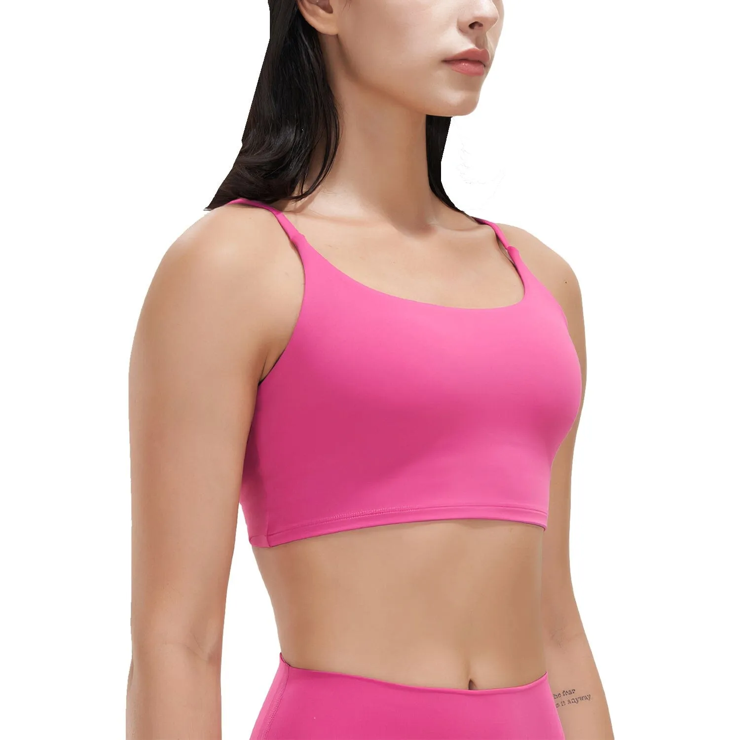 Women Strap Sport Bras Padded Strappy Tank Tops