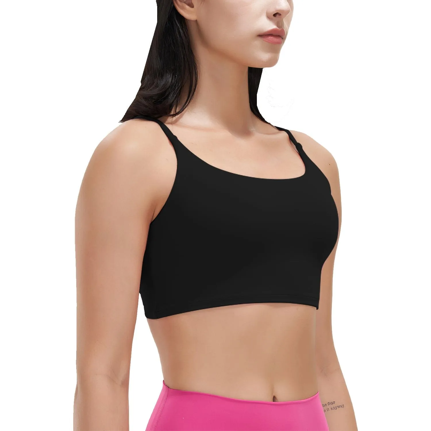 Women Strap Sport Bras Padded Strappy Tank Tops