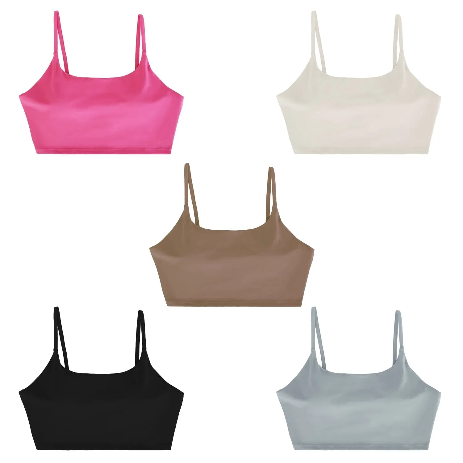 Women Strap Sport Bras Padded Strappy Tank Tops