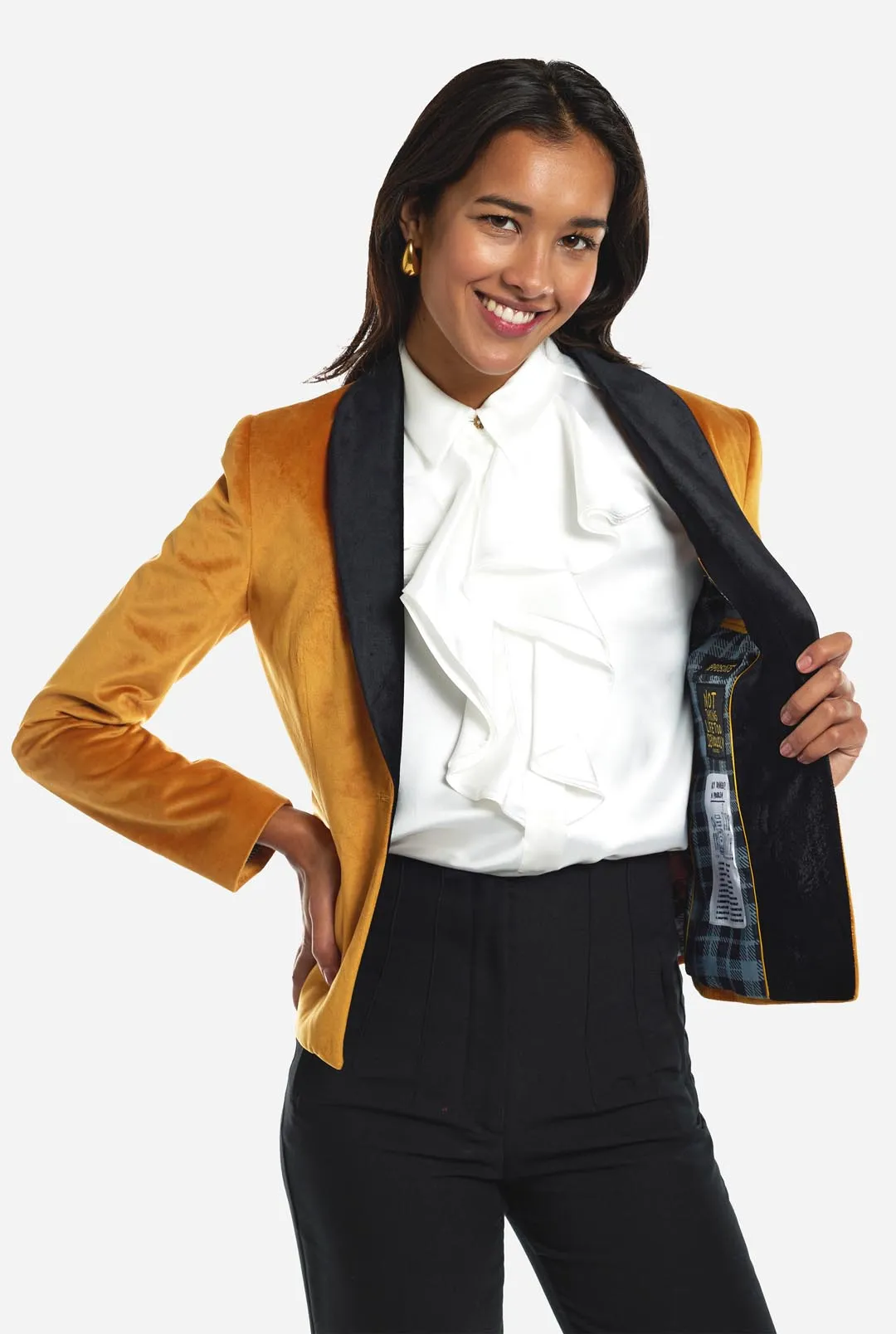 Womens Dinner Jacket - Gold