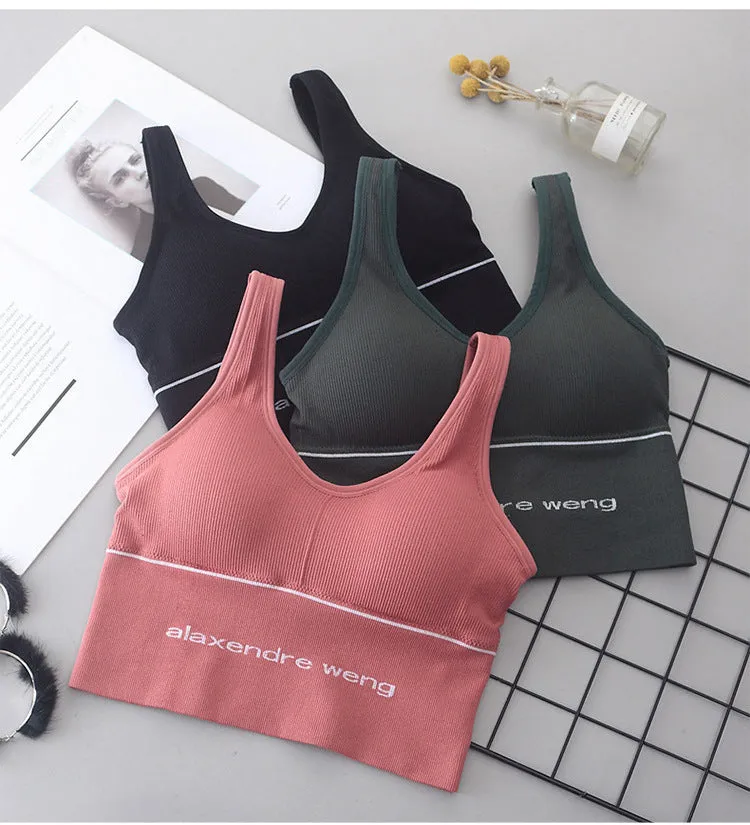 Women's Fashion Strappy Seamless Low Impact Workout Sports Bra