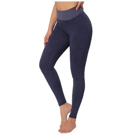 Women's Plaid Seamless Breathable Gym Tights Leggings Fitness Yoga Pants