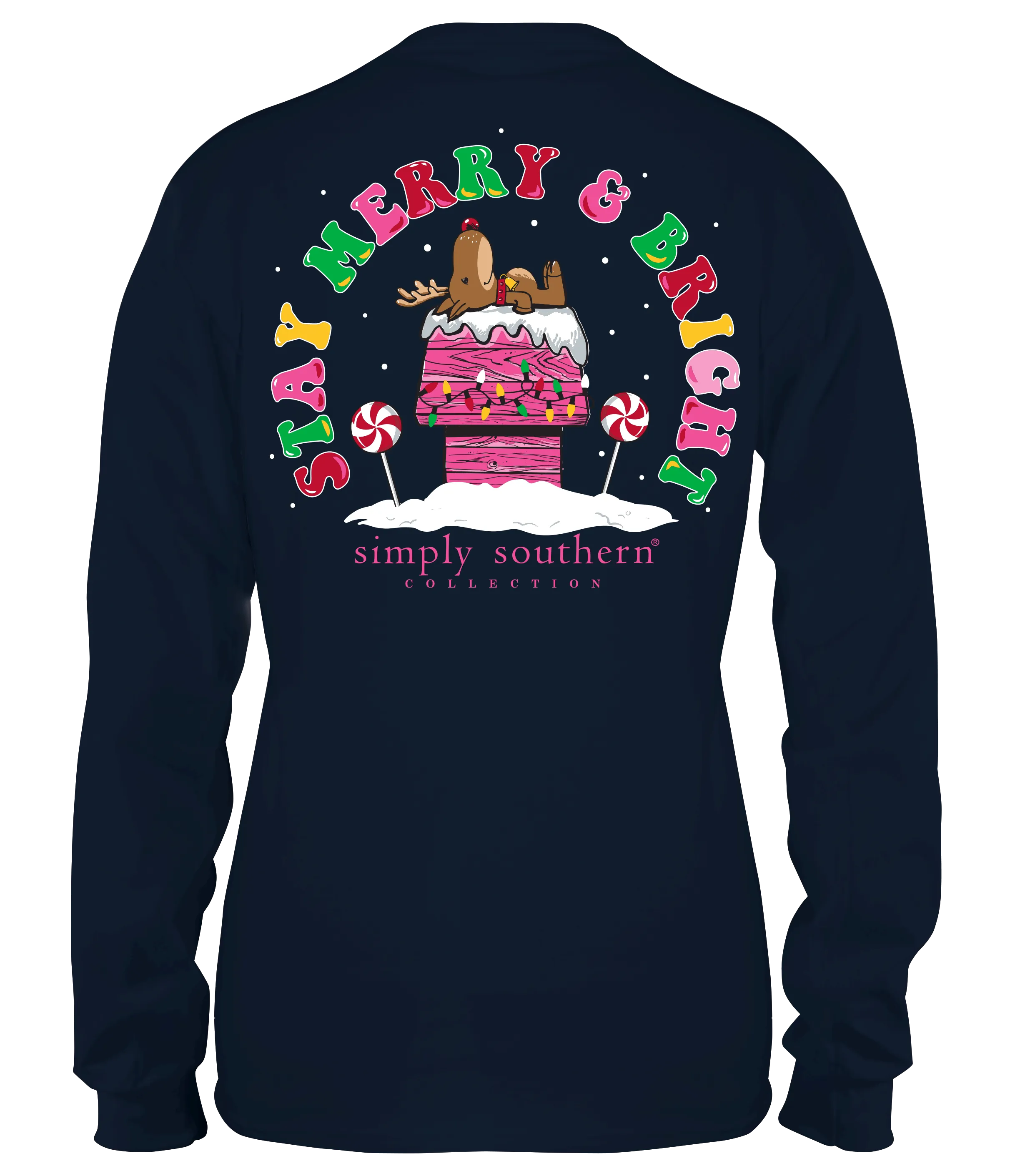 Youth 'Stay Merry & Bright' Long Sleeve Tee by Simply Southern